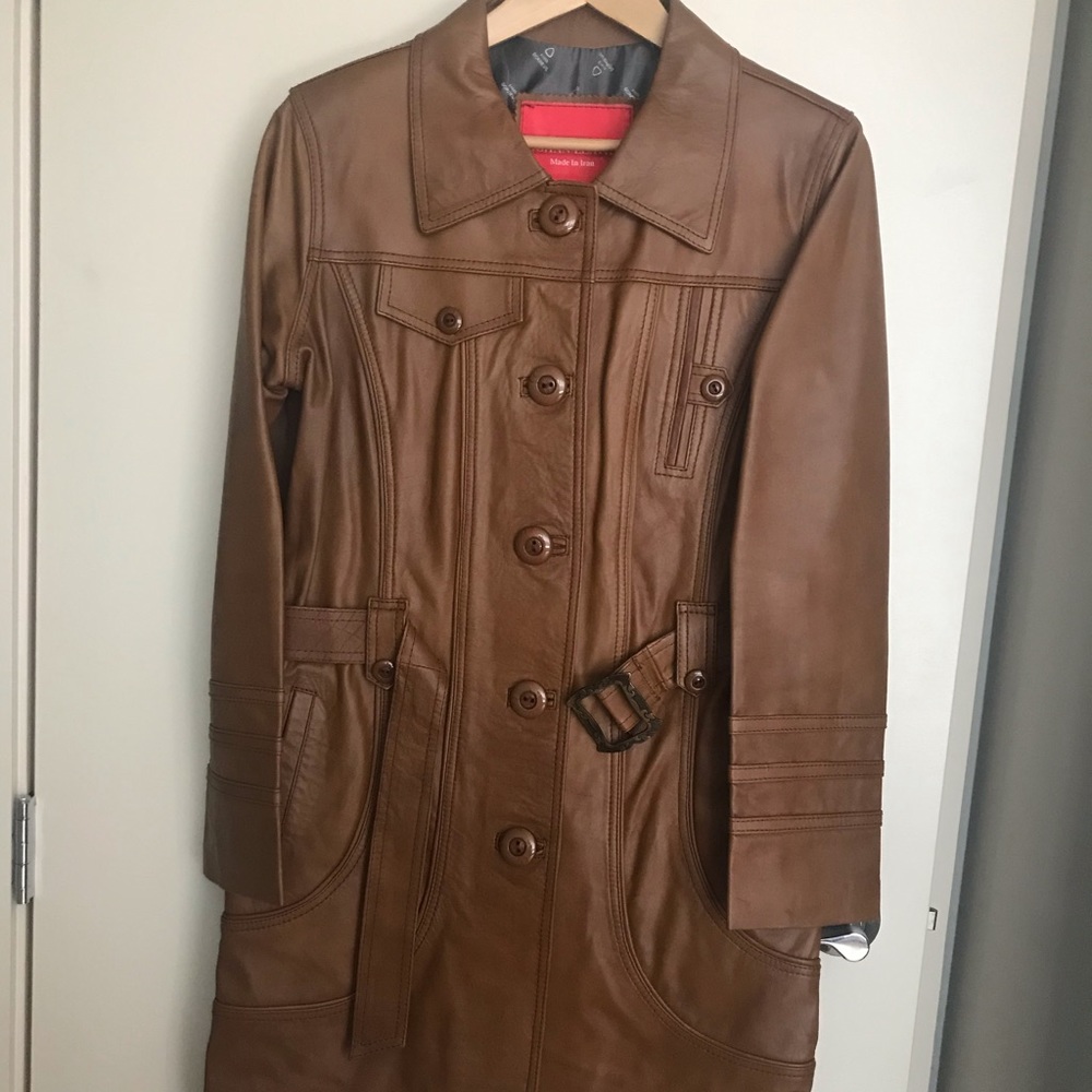 Brand new Leather coat Size M-L
